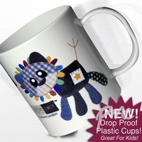 Denim the Lion Plastic Cup