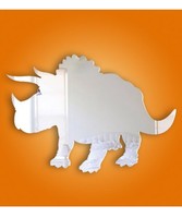 DINOSAUR TRICERATOPS acrylic mirror 30 x 21cm