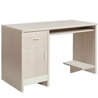 Fanfair Kids 1 Door 1 Drawer Desk Beech/Cream