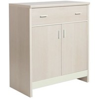 Fanfair Kids 1 Drawer 2 Door Cupboard -Beech/Cream