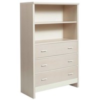 Fanfair Kids 3 Drawer Chest + Shelving Beech/Cream