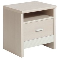 Fanfair Kids Bedside in Beech with Cream Trim