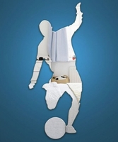 Footballer acrylic mirror 58 x 24cm