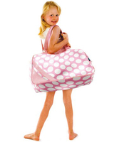 Funky Pink Polka Dot Overnighter Bag