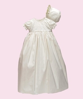 Ivory Christening Robe & Bonnet