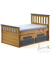 Junior Captains Bed With Guest Bed & Drawers