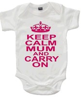 Keep calm Mum and carry on body suit