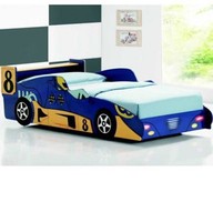Kids Blue Mclaren Racing Car Bed