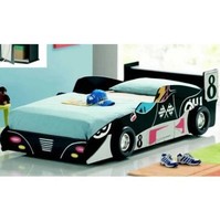 Kids F1 Black Racing Car Bed