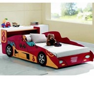 Kids F1 Red Racing Car Bed