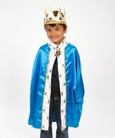 King Cape and Crown Set Blue