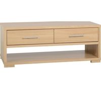 Kingston 2 Drawer Coffee Table in Euro Oak