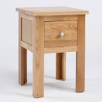 Lansdown Oak 1 Drawer Lamp Table
