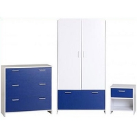 Lollipop Bedroom Set in White & Blue