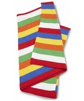 Luxury Striped Knitted Pram Blanket