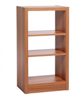 Madison Low Narrow Bookcase In Walnut