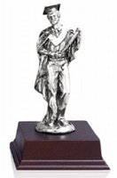 MALE GRADUATION FIGURE 14.5cm PEWTER