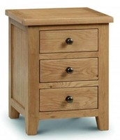 Marlborough 3 Drawer Bedside Cabinet