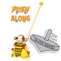 Monkey Push Along Toy