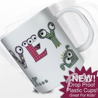 Monster Alphabet Plastic Cup