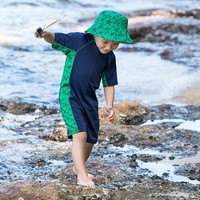 Navy Green Starfish All in One UV Suit