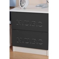 Newcastle United 2 Drawer Bedside Cabinet