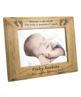 Oak Baby Feet Frame