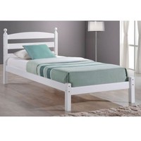 Oslo White Single Bed