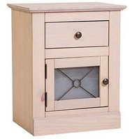 Pembroke 1 Door,  1 Drawer Bedside Cabinet