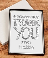 Personalised Colour in Thank You Cards Boxed