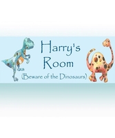 Personalised Dinosaur Door Plaque
