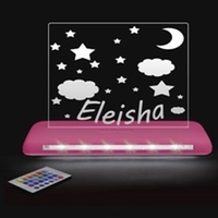 Personalised Moon & Stars Light