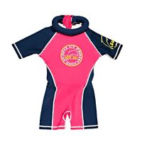 Pink and Navy Swimsafe Floatsuit