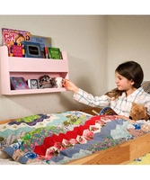 Pink Bed & Bunk Shelf
