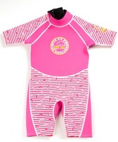 Pink Dolphin Stripe Shorty Wetsuit