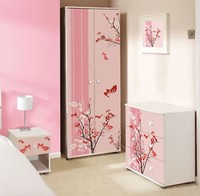 Pink Floral Bedroom Furniture Set