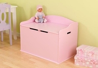 Pink Toy Box Bench