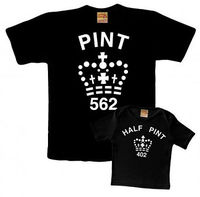 Pint and Half Pint in Black