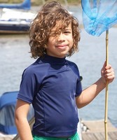 Plain Navy UV Rash Vest