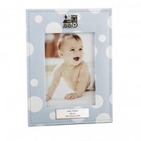 Polka Dot Blue Photo Frame (5x7