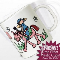 Pony Girl Plastic Cup