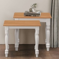 Primrose Buttermilk & Oak Nest Of Tables
