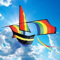 Rainbow Boat Kite
