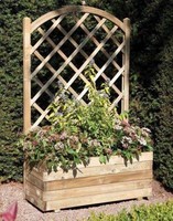 Rectangular Planter & Lattice