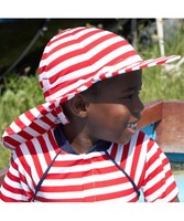 Red and White Striped Legionnaire Sun Hat