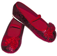 Red Glitter Party Shoes