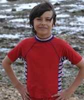 Red UV Rash Vest T-Shirt