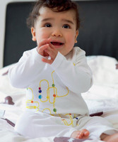 Retro abacus babygrow