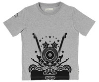 Retro rock guitar short sleeve tee