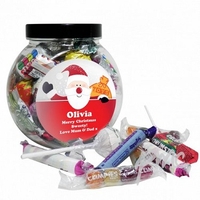Santa Round Sweet Jar